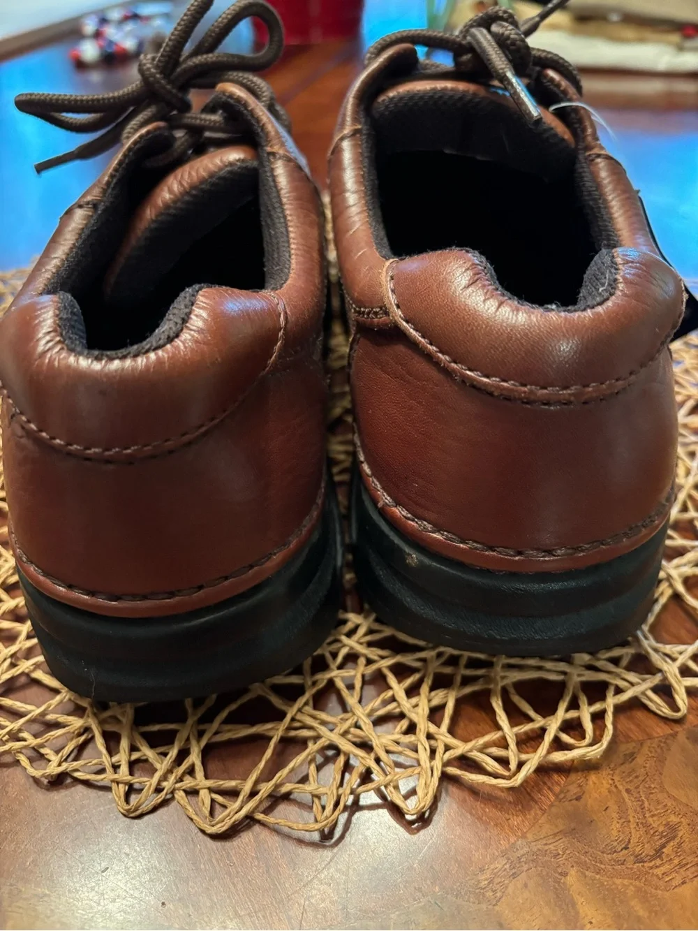 Nunn Bush Brown Leather Casual Lace-Up Loafers